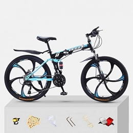 BaiHogi Bici Bici Da Corsa Professionale, Biciclette for adulti Mountain Bikes, Pieghevole Pieghevole Bicycle Bicycle, Piegato entro 15 secondi Bici pieghevole, 21 * 24 * 27 * 30 Velocità Bicicletta all'aperto, fo