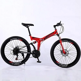 BaiHogi Bici Bici Da Corsa Professionale, Biciclette otroad pieghevoli, Bici pieghevoli, Biciclette for adulti Mountain Bikes, 24 * 26 pollici Uomini Donne City Pieghevole Mini Bike 21 * 24 * 27 Velocità Commentat