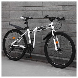 BaiHogi Bici Bici Da Corsa Professionale, Piegare le biciclette di otroad, la piena sospensione Mtb. Bici pieghevole, mountain bike pieghevole, piegata entro 15 secondi, 24 * 26in ? City Mini Bike pieghevole 21 *