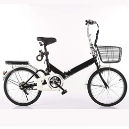 Zunruishop Bici Bici pieghevoli Bicicletta pieghevole 20 pollici Studente di scuola uomini e donne a velocità variabile auto ultra portatile della bicicletta Luce Biciclette ( Color : Black , Dimensione : 20inch )