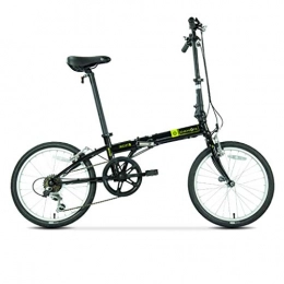 Bici pieghevoli Bici Bici pieghevoli Bicicletta Pieghevole Bicicletta Unisex 20 Pollici Set di Ruote 6 velocità Bicicletta Classica velocità (Color : Black, Size : 149 * 33 * 107cm)