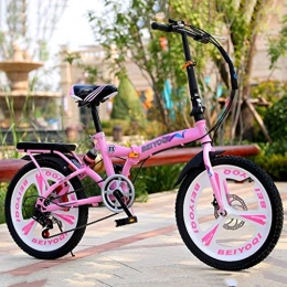 Folding Bikes Bici Bici pieghevoli Bicicletta Pieghevole Ultra Luce Portatile Bicicletta Pieghevole 20 Pollici di Assorbimento di Scossa Spostamento Studente Auto Adulto Piccolo Biciclette