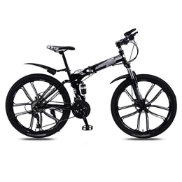 Jbshop Bici pieghevoli Bici pieghevoli Pieghevoli for adulti variabile e femminile della bici di montagna degli uomini di bicicletta Velocità doppio ammortizzatore Studente di ultra-leggero portatile fuori strada bicicletta