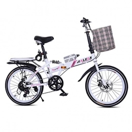 Folding Bikes Bici Bici pieghevoli velocità Variabile Bicicletta Pieghevole Studente di Ultra Light Bicycle Portable Damping Mountain Bike Uomini E Donne Tipo Mini Mountain Bike 20inches