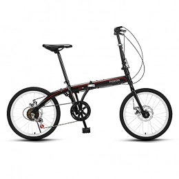 XIAXIAa Bici pieghevoli Bicicletta, Bicicletta Pieghevole Portatile da 20 Pollici, Bici da Pendolare a 6 Velocità, Telaio a Bassa Portata, Altezza Del Sedile Regolabile, per Impiegati / Studenti / B / 150x94cm