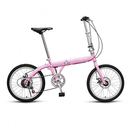 Yuxiaoo Bici pieghevoli Bicicletta, Bicicletta Portatile da 20 Pollici, Bicicletta per Pendolari, Telaio Pieghevole in Acciaio ad Alto Tenore Di Carbonio, Trasmissione a 6 Velocità, per Impiegati / Studenti / A /