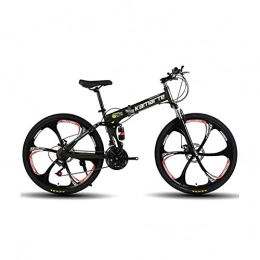 LXCD Bici pieghevoli Bicicletta pieghevole, 21 / 24 / 27 velocità, mountain bike per adulti, 24 / 26 pollici, bicicletta, bici da strada, pieghevole, doppio freno a disco, miglior regalo, -24 stage shift-26inches