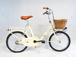 Daytona Bici bicicletta pieghevole bici da passeggio graziella car-bike con cesto anteriore (beige)