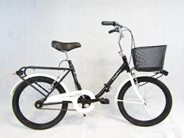 Daytona Bici bicicletta pieghevole bici da passeggio graziella car-bike con cesto anteriore (nero)