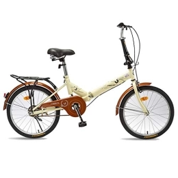 BJYX Bici pieghevoli Bicicletta pieghevole pieghevole bici da 20 pollici, trasmissione a 6 velocità, ammortizzatore per bici da donna per adulti e maschi (dimensioni: con schienale)
