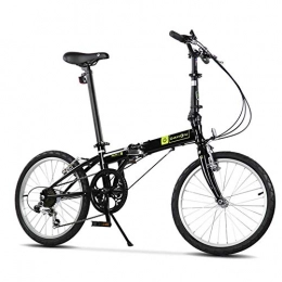  Bici pieghevoli Biciclette Pieghevoli, Bicicletta Pieghevole a velocità variabile per Adulti da 20" a 6 velocità, Sedile Regolabile, Bici da Città Pieghevole Portatile Leggera, Mountain Bike