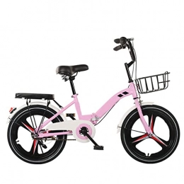 JustSports1 Bici pieghevoli Biciclette Pieghevoli Bicicletta Pieghevole in Tandem da Città Bicicletta con Ammortizzatore a Velocità Singola da 20 Pollici Mountain Bike Portatili per Uomo Donna Bicicletta Studente Unisex