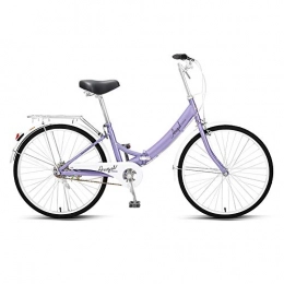 XIAXIAa Bici Biciclette Pieghevoli, Biciclette per Pendolari, Pneumatici da 24 Pollici, Leggere e Portatili, Utilizzate per Andare Al Lavoro, Gite, Adatte per Adulti / B / Come mostrato