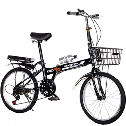 CCLLA Bici CCLLA Bicicletta Pieghevole Mini Bici da Città compatta con Sistema di velocità variabile e Telaio Pieghevole Bici Pieghevole Regolabile da 20 Pollici Leggera