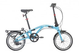 Dahon Bici pieghevoli Dahon Curl i7, Bicicletta Pieghevole Unisex Adulto, Blu, 16