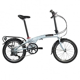 Dahon Bici pieghevoli Dahon Faltrad QIX D8 8 Gang Silver 20 Zoll Alu Klapp Fahrrad Kettenschaltung Aluminium Faltbar, 942126