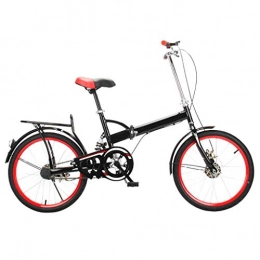 DFKDGL Bici DFKDGL Bicicletta da città da uomo per adulti, portatile, ammortizzatore, pieghevole, a velocità variabile, comoda bicicletta, ruota da 20 pollici (colore E) monociclo