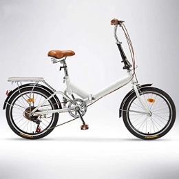 DFKDGL Bici DFKDGL Bicicletta pieghevole da donna ultraleggera dispositivo di lavoro portatile per adulti adulti adulti piccola bicicletta da donna con sella ergonomica regolabile a 6 marce, regolabile in altezza