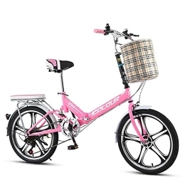 DODOBD Bici pieghevoli DODOBD Bicicletta pieghevole, da 20 cm, comoda, portatile, compatta, leggera, con finitura a 6 velocità, ideale per uomini, donne, studenti e pendolari urbani