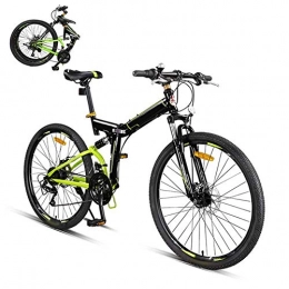 FBDGNG Bici FBDGNG Bicicletta pieghevole 26 pollici, 24 velocità pieghevole Mountain Bike, Unisex leggero pendolare, doppio freno a disco, MTB Full Suspension bicicletta