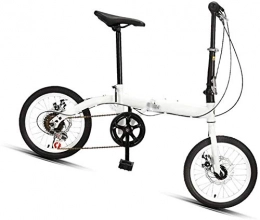 XIN Bici Folding Bike 6 Velocità della montagna della bicicletta Cruiser 20in adulti esterna Student Sport Ciclismo Ultra-Light pieghevole bici portatile for Uomo Donna leggero pieghevole casuale Damping bicic