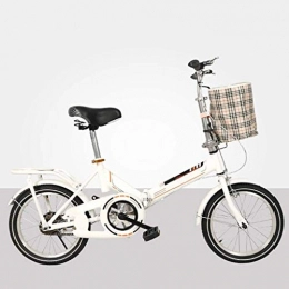 XIN Bici Folding Bike bicicletta 16in / 20in adulti esterna Student Sport Mountain bike ad alta acciaio al carbonio Single Speed ​​Bike portatile for Uomo Donna leggero pieghevole casuale Damping biciclette