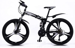 XIN Bici Folding Bike bicicletta della montagna 21 Velocità Studente esterna Sport Ciclismo 26in acciaio al carbonio pieghevole portatile della bici for gli uomini Donne leggero pieghevole casuale Damping bici