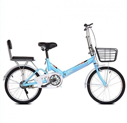 XIN Bici pieghevoli Folding della bicicletta 20in adulti esterna Student Sport Mountain Velocità Bicicletta singolo ultra-leggero portatile pieghevole bici for Uomo Donna leggero pieghevole casuale Damping biciclette