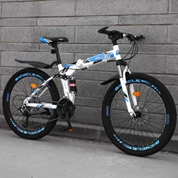 XIN Bici Folding della bicicletta Cruiser velocità variabile esterna Sport Mountain bike 24 / 26in acciaio al carbonio pieghevole portatile della bici for gli uomini Donne leggero pieghevole casuale Damping bi