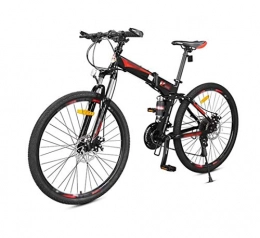 PFSYR Bici Folding Mountain bike, Studente di scuola biciclette off-road Touring Bike, 26inch 27 velocità Doppio freno a disco doppio ammortizzante biciclette, anteriore e posteriore doppio assorbimento di scoss