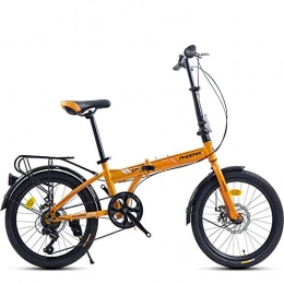 Fslt Bici Freno a Disco Meccanico in Lega di Alluminio a velocità variabile da 20 Pollici per Bicicletta Pieghevole in Lega di Alluminio Ultra Leggero e Portatile-Orange_20