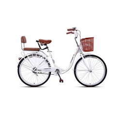 FRYH Bici pieghevoli FRYH Bicicletta da Pendolare da 20 Pollici con Sedile Regolabile Adatta per Lavoro Viaggi Brevi E Viaggi Brevi, White