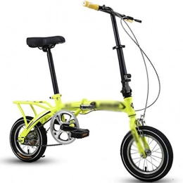 Gaoyanhang Bici Gaoyanhang Bicicletta Pieghevole 12" for Le Donne Portable Bike Mezzi all'aperto Studente Pieghevole Bicicle (Color : Yellow)