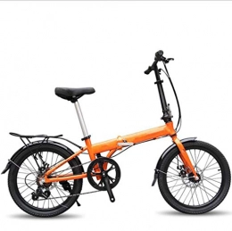 GHGJU Bici GHGJU Bicicletta in Lega di Alluminio 20 Pollici Pieghevole Bicicletta velocit Bicicletta Pieghevole Bici Mountain Bike Adatto for Tutti Gli Sport e Il Ciclismo di Tutti i Giorni (Color : Orange)