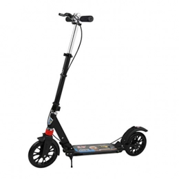 Kick Scooters Bici pieghevoli Giocattolo da Equitazione con Telaio in Alluminio Pieghevole e Regolabile in Altezza per Teenager Adulto di età Superiore a 14 Anni: Bianco e Nero in Grado di supportare 120 kg