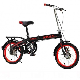 GOLDGOD Bici GOLDGOD Mini Portatile Pieghevole Bicicletta Studentessa Maschio Adulto Leggero Bici Doppio Freno Anteriore E Posteriore E Pneumatici Antiscivolo velocità Singola 20 Pollici Bike