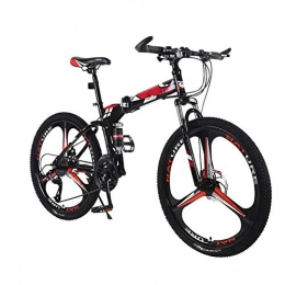 GOUTUIZI Bici GOUTUIZI Bicicletta da 24 Pollici per Mountain Bike, Mountain Bike Pieghevole 21 velocit Freno a Doppio Disco per Bicicletta a Doppia Sospensione