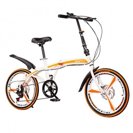 GQFGYYL-QD Bici pieghevoli GQFGYYL-QD Bici Pieghevole con Sedile Regolabile e Assorbimento degli Urti, Ruote da 20 Pollici, Freni a Doppio Disco Pieghevoli a 7 velocità, Bicicletta da Montagna, per Adulti all'aperto, 1