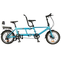 GzxLaY Bicicletta Tandem a velocità Singola Pieghevole Ultraleggera Portatile da 20 Pollici, Bici da Viaggio con Freno a Disco Pieghevole,A