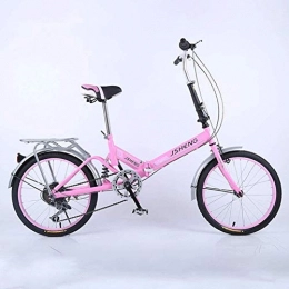 HFFFHA Bici pieghevoli HFFFHA Biciclette Pieghevoli, Mini Portatile Studente Speed ​​Wheel Folding Bike for Gli Uomini Donne Leggero Bicicletta Pieghevole, Damping Bicicletta (Color : A)