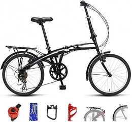 HFFFHA Bici HFFFHA Folding velocità Biciclette - Studente Signore velocità Singola variabile for Adulti Bicicletta Pieghevole Donne Bicicletta velocità Ammortizzatore Biciclette Commute Portable