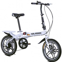 HNWNJ Bici HNWNJ Bici Pieghevoli Pieghevole Bicicletta Pieghevole 10 Secondi Figli Adulti Donna e Uomo di Sport Esterni della Bicicletta, variabili 6 Costi (Color : White, Size : Size2)