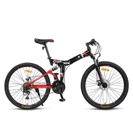 Hong Yi Fei-shop Bici pieghevoli Hong Yi Fei-shop Bici Pieghevoli Mountain Bike off-Road 24 a velocità variabile Pieghevole Morbida Coda della Bicicletta Ultra Light Bicicletta Portatile Bicicletta Pieghevole per Adulti