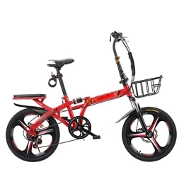 HYRL Bicicletta Pieghevole Mountain Bike Bicicletta da 16 Pollici per Studenti e Studentesse Shift Double Shock Absorber Adult Commuter Bicicletta Pieghevole