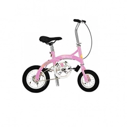 JHEY Bici pieghevoli JHEY Acciaio al Carbonio Telaio Portatile Bicicletta Creativo Mini Folding Bike Altezza della Sella Regolabile