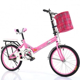 JTYX Bici pieghevoli JTYX Biciclette Pieghevoli con cestello e Telaio Mini Bici Portatili per Adulti Bicicletta Pieghevole per Bambini Sedile Regolabile Unisex e Manubrio, 16 Pollici / 20 Pollici