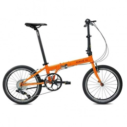 Jue Bici Jue Pieghevole Biciclette pieghevoli Bicicletta Shifting freni a disco da 20 pollici di assorbimento di scossa unisex Ultralight portatile pieghevole bicicletta (Colore: giallo, Dimensioni: 150 * 34 *