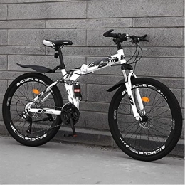 JYXJJKK Bici JYXJJKK bicicletta pieghevole Pieghevole Variabile Velocità Dual Shock Assorbimento Sistema Assorbimento Uomini e donne Sport all'aperto Città Commentato Bicicletta da 24 pollici Mountain bike a 24 po