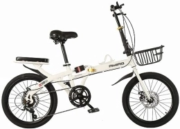 Kcolic Bici Kcolic Bicicletta Pieghevole 20 Pollici, 7 Marce, Acciaio Carbonio, Piegatura Rapida Con Parafanghi, Bicicletta Pieghevole Per Adulti C, 20inch