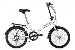 KS Cycling Bici KS Cycling - Bicicletta Pieghevole Foldtech a 6 Marce, Unisex, 521C, Bianco, 51 cm